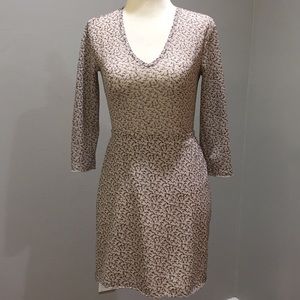 Vintage Beige Floral Top and Skirt